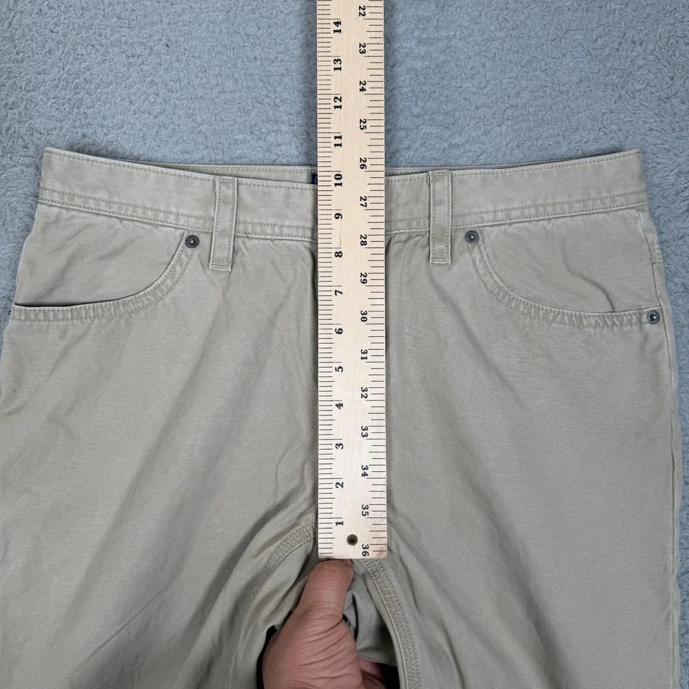 The North Face Mens 32 Regular Canvas Pant Khaki Tan Straight Leg Utility Hiking
